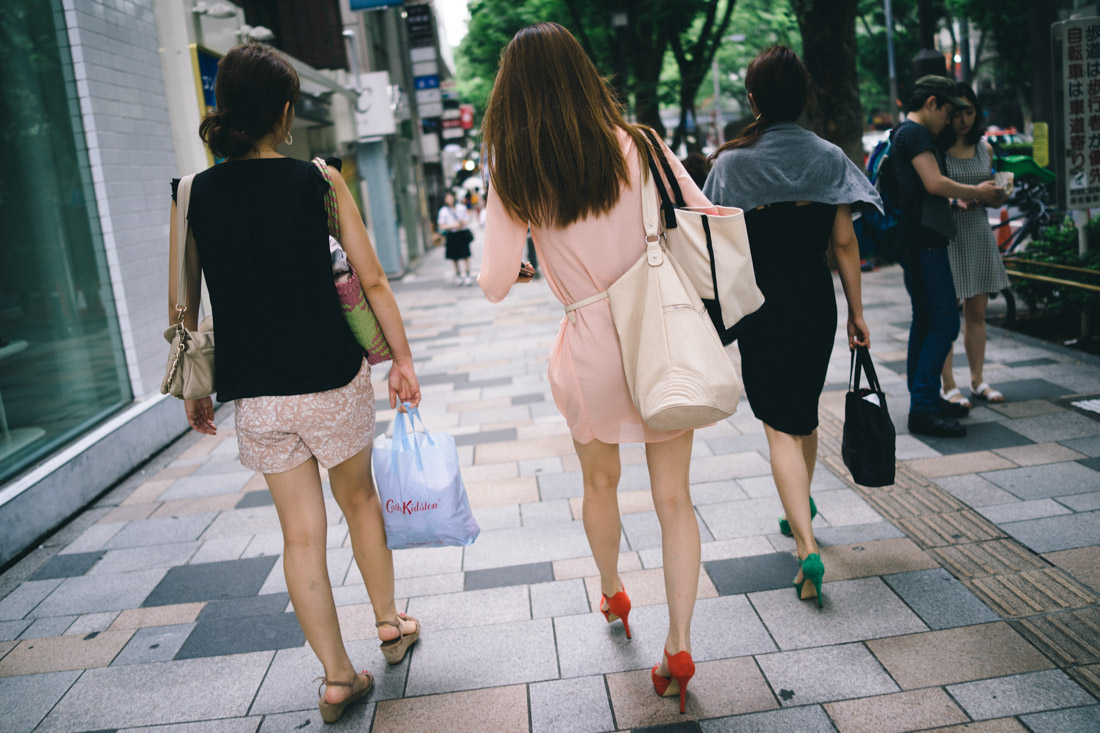 Fashionable Harajuku girls.