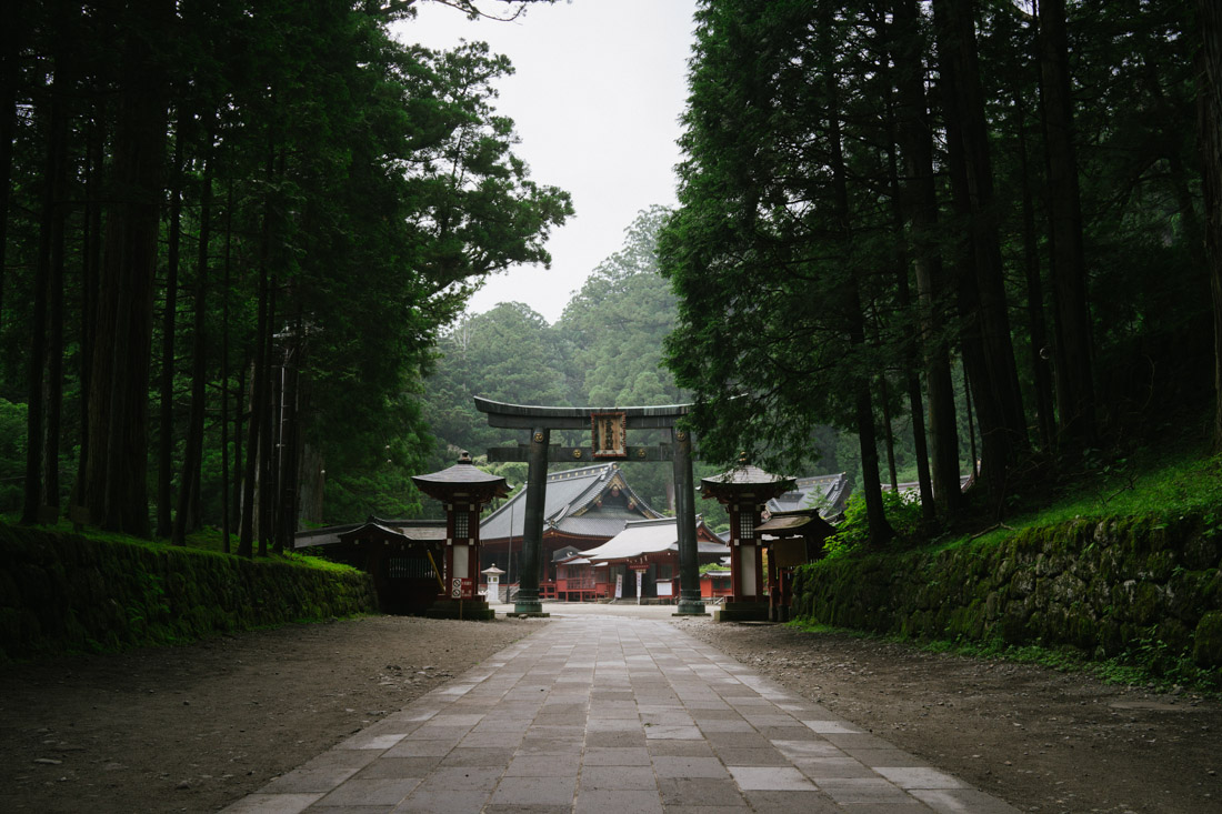 Main entrance to Futarasan shrine; straight out of a samurai's book.