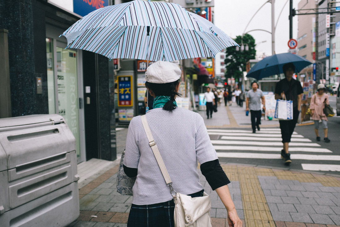 White skin is cherished in Japan, so umbrellas are a must.