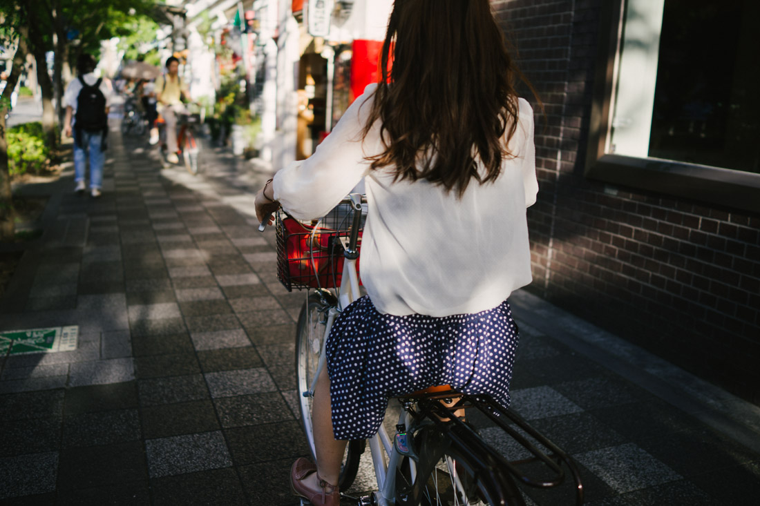 Commuting by bike is very popular in Japan, but specially in Kyoto.