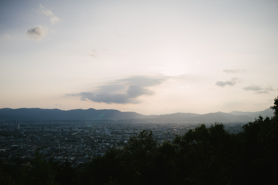 Breathtaking view over Kyoto.