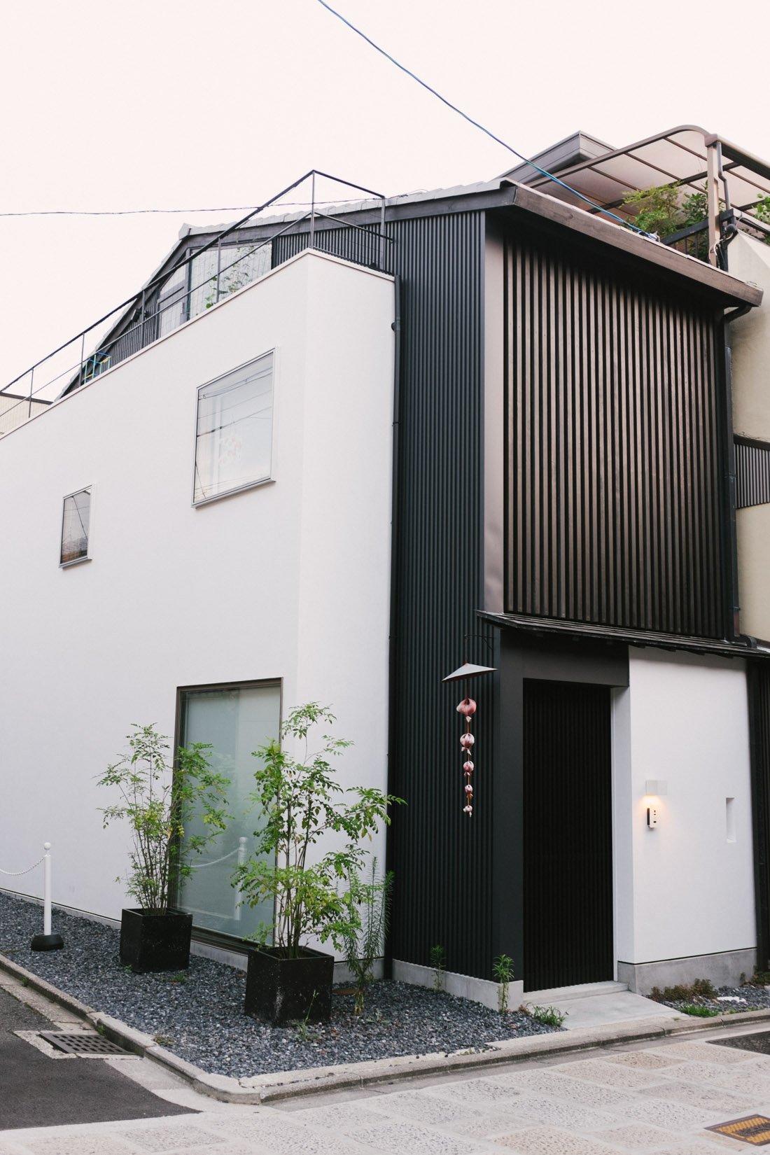 Awesome modern house in the Gion district, known for its traditional houses.